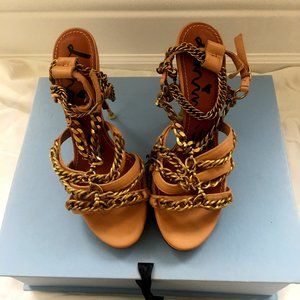 Lanvin chain heeled sandals
